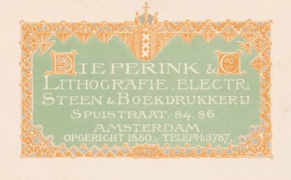 Visitekaartje voor Dieperink & Co