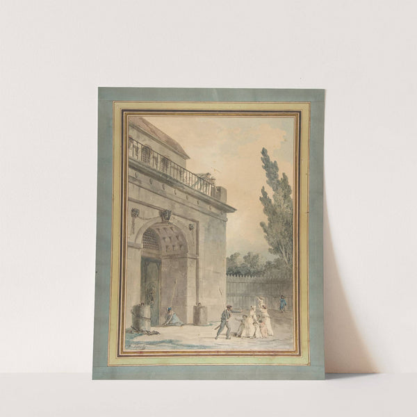 Visitors leaving a prison (1794–95) by Hubert Robert