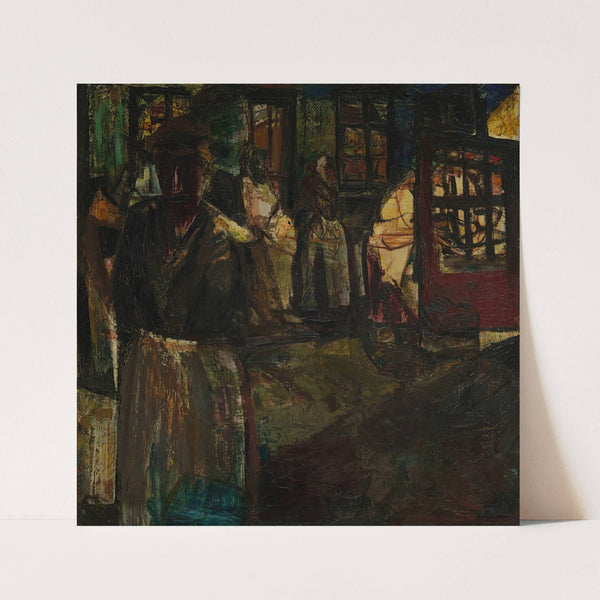 Visserskwartier ‘s avonds (1919) by Constant Permeke