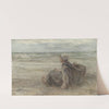 Vissersmeisje op het strand (1903) by Jozef Israëls