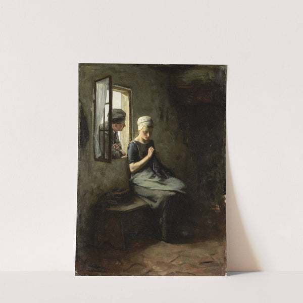 Vissersvrijage (1880) by Albert Neuhuys