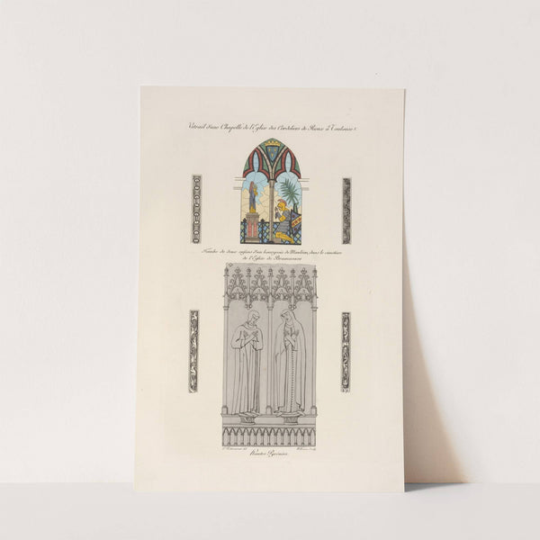 Vitrail d'une chapelle de l'église des cordeliers de Rieux à Toulouse. by Nicolas Xavier Willemin