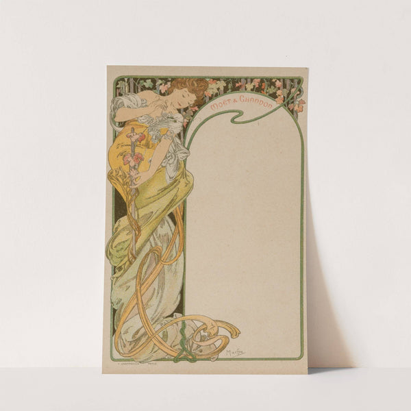 Vitrail pour la façade de la boutique Fouquet by Alphonse Mucha