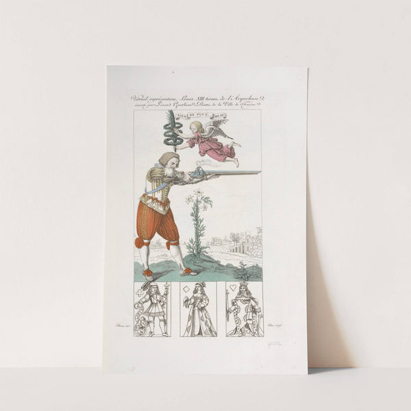 Vitrail représentant Louis XIII tirant de l'arquebuse by Nicolas Xavier Willemin