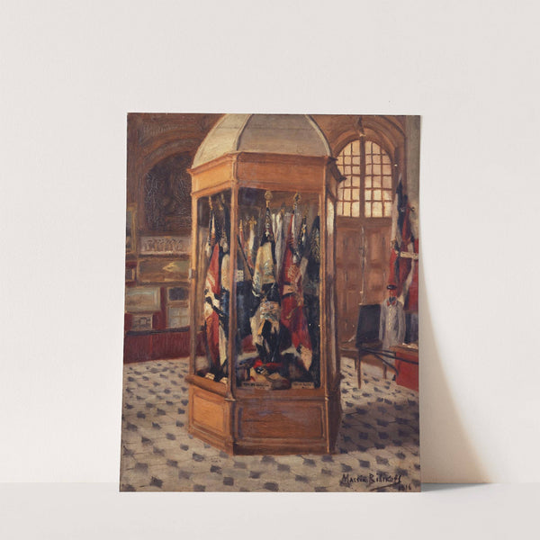 Vitrine de drapeaux au musée de la Guerre, aux Invalides by Massia Bibikoff