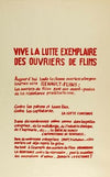 Vive La Lutte Exemplaire Des Ouvriers De Flins (1968)