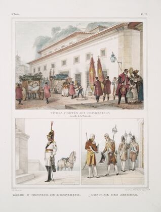 Vivres portés aux prisonniers, la veille de la Pentecôte; Garde d’honneur de l’empereur; Costume des archers — size preview