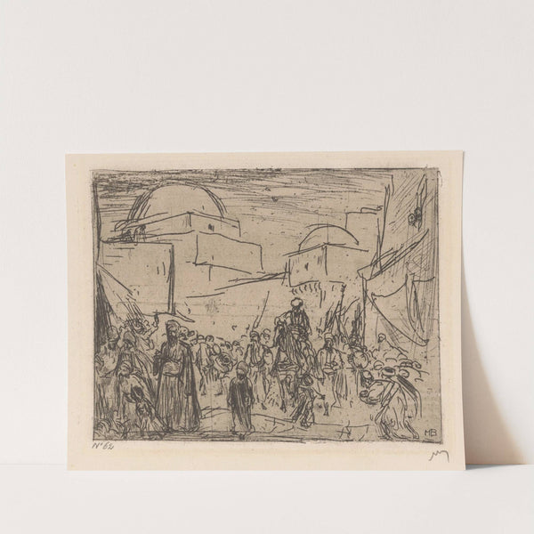 Vizier op een paard (1889) by Marius Bauer