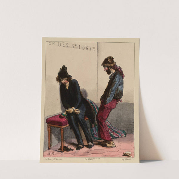 V’là un gueux de petit pékin qui se divertit au bal (1840) by Paul Gavarni