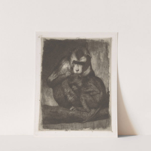 Vlooiende apen by Heinrich M. Krabbé