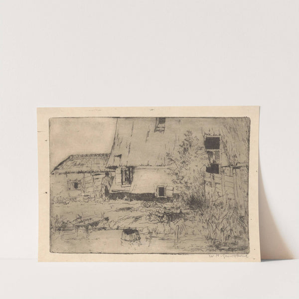 Voet van een molen in Voorburg (1888-1934) by Willem Adrianus Grondhout