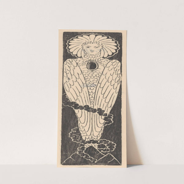 Vogel met vrouwenhoofd De Jager Vogel der waarheid by Mathieu Lauweriks