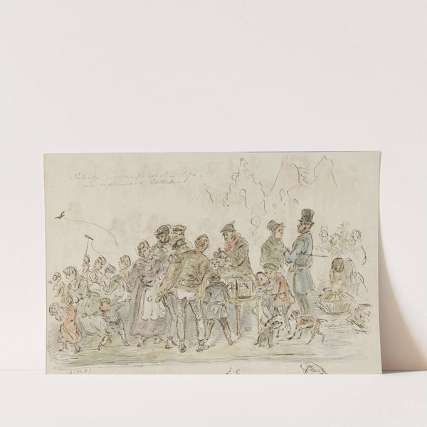 Vogelmarkt te Rotterdam by Alexander Ver Huell