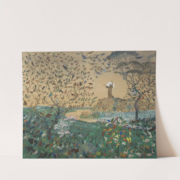 Vogelpredigt des hl. Franciscus (1905) by Oskar Laske