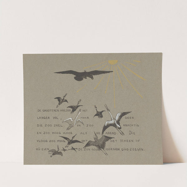 Vogels vliegen naar de zon by Theo van Hoytema