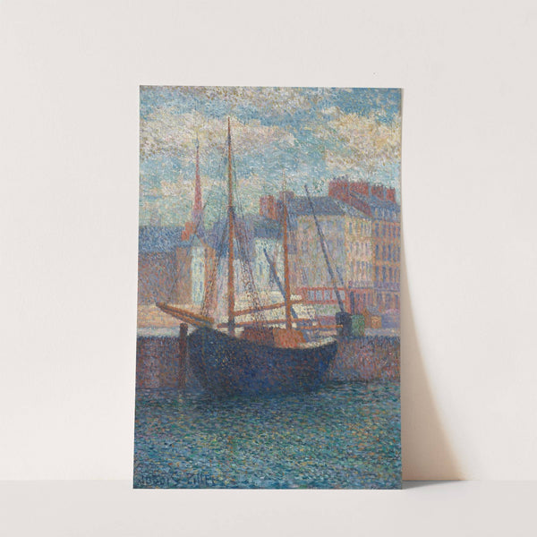 Voilier à quai by Albert Dubois-Pillet