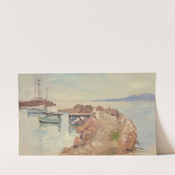 Voilier amarré proche de la côte by Jeanne Jegou-Cadart