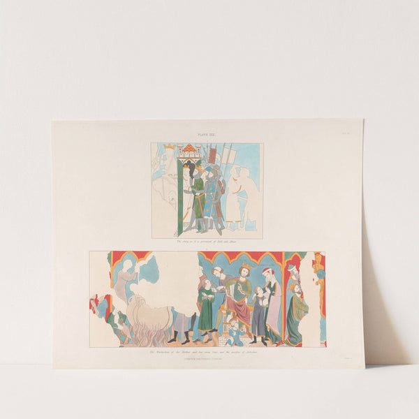 Vol. 6, Plate XXX: The Story, as it is Presumed, of Joab and Abner. The Martyrdom of the Mother and her Seven Sons, and the Sacrifice of Antiochus by Charles Alfred Stothard