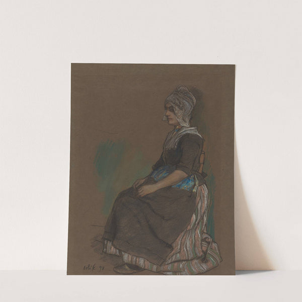 Volendam Girl In Costume (1898) by Emil Orlik