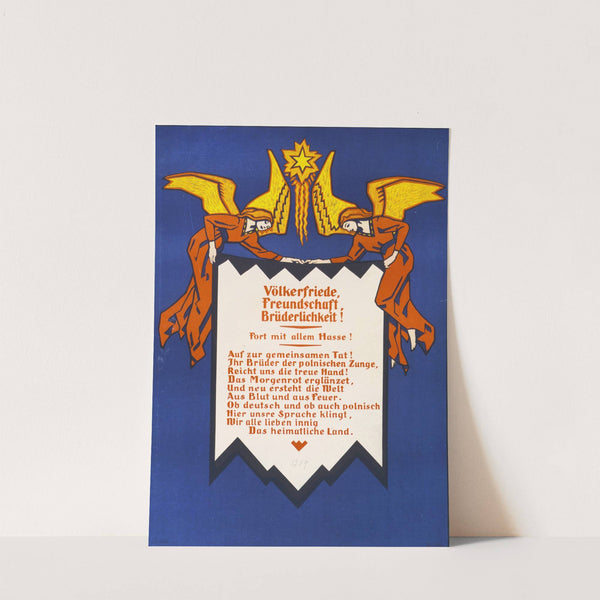 Völkerfriede, Freundschaft, Brüderlichkeit! Fort mit allem Hasse! ... by Anonymous