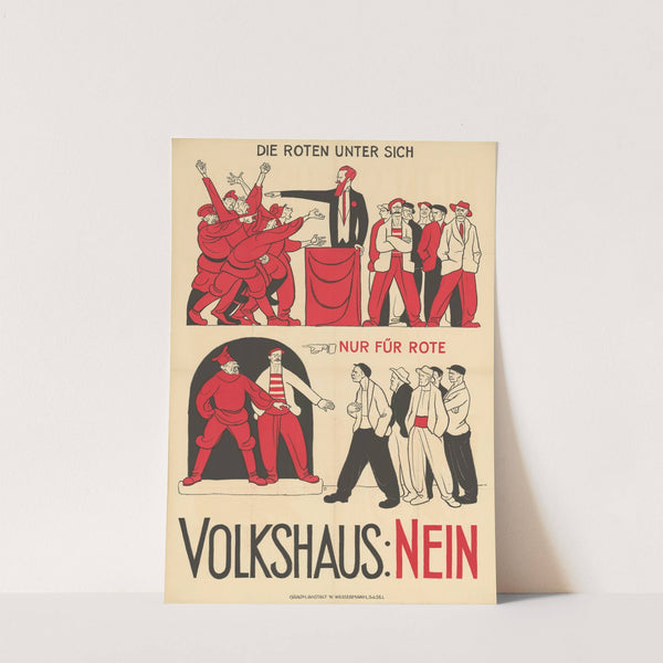 Volkshaus; Nein! (1923) by Otto Plattner