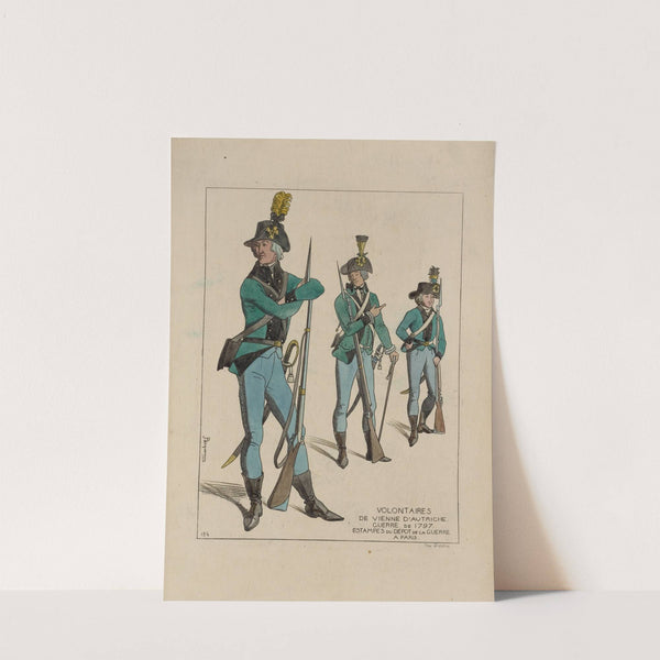 Volontaires de Vienne d’Autriche. Guerre de 1797. Estampes du dépot de la guerre a Paris. (1869) by Raphaël Jacquemin
