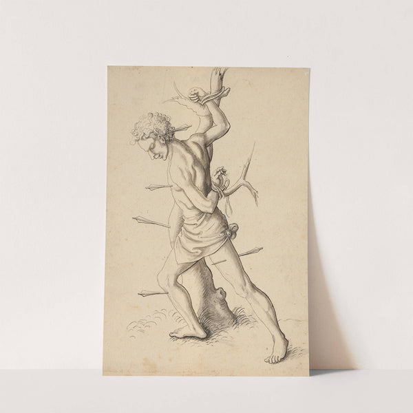 Von Pfeilen durchbohrter Märtyrer am Baum by Jörg Schweiger