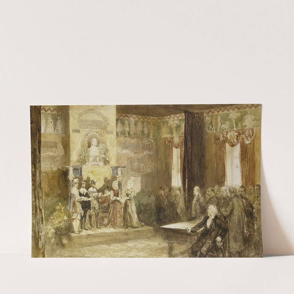 Vondelviering op het Muiderslot, 1867 by Charles Rochussen