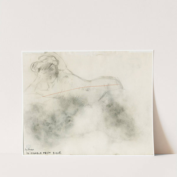 Vooroverliggend vrouwelijk naakt 2 by Isaac Israëls