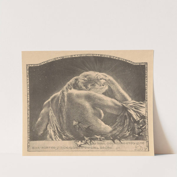 Voorstelling met vrouw en zwaluwen by Huib Luns