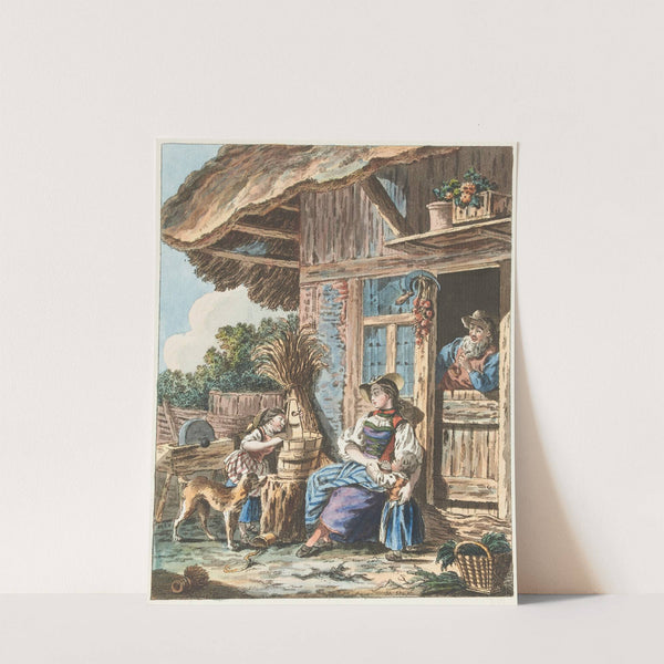 Vor dem Bauernhaus by Sigmund Freudenberger