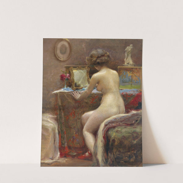 Vor dem Toilettespiegel by Vlaho Bukovac