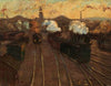 Vor den Einfahrtshallen des Alten Stuttgarter Bahnhofs
