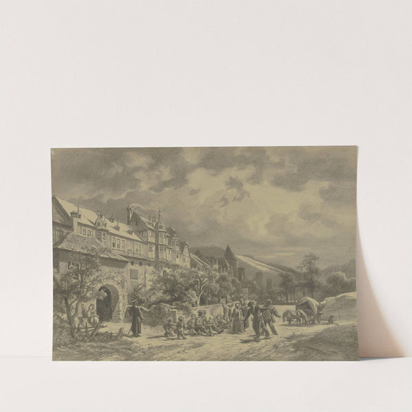 Vor den Toren von Bacharach by Karl Friedrich Harveng