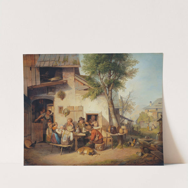 Vor der Dorfschenke by Ignaz Raffalt