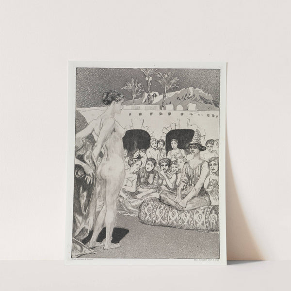 Vor der Königin (Zelt, Opus XIV, 2. Teil, Nr. 24) (1915) by Max Klinger