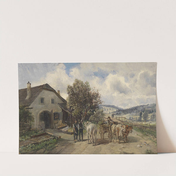 Vor der Schmiede by Ignaz Ellminger