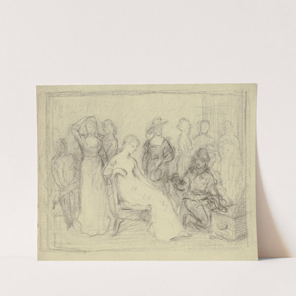 Vorbereitung zum Kostümball by Otto Scholderer