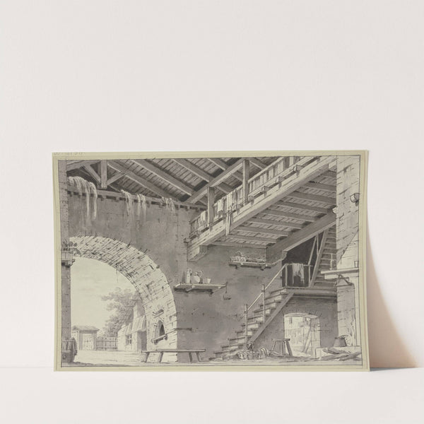 Vorhalle eines italienischen Bauernhauses by Giorgio Fuentes