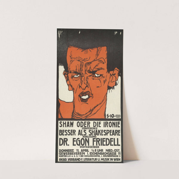 Vorlesung Dr. Egon Friedell. Shaw oder die Ironie (1912) by Egon Schiele
