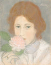 Vöröshajú lányka virágot szagol (circa 1894)