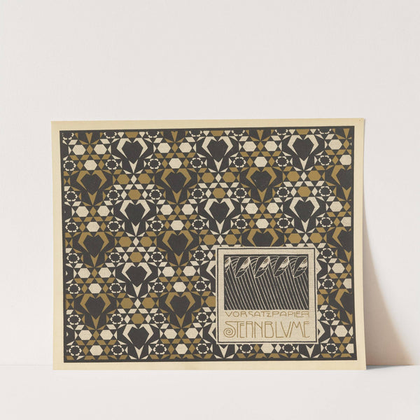 Vorsatz Papier Sternblume (Star Flower Book End Paper) by Koloman Moser