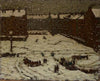 Vorstadt im Schneewetter
