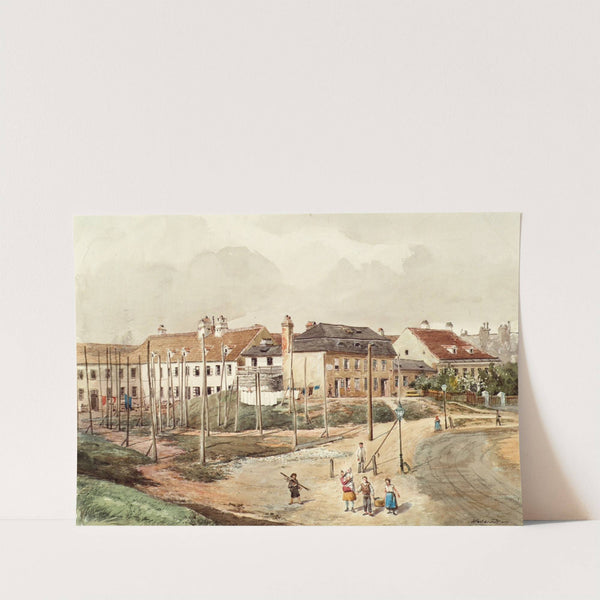 Vorstädtischer Bauplatz by Ferdinand Weckbrodt