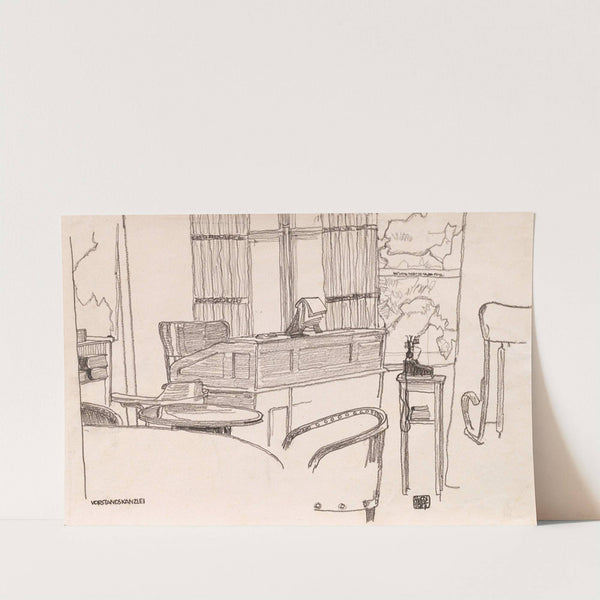 Vorstandskanzlei der k. u. k. Konsumanstalt Wien (1917) by Egon Schiele