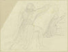 Vorstudie zum Heinrich von Ofterdingen im Freskogemälde des Wartburgsaals