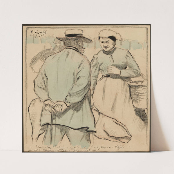 Vous allez l’saigner vout’cochon n’a pas cor l’âge. – l’a toujours l’âge ed’gagner sa vie (1901) by Fernand Louis Gottlob