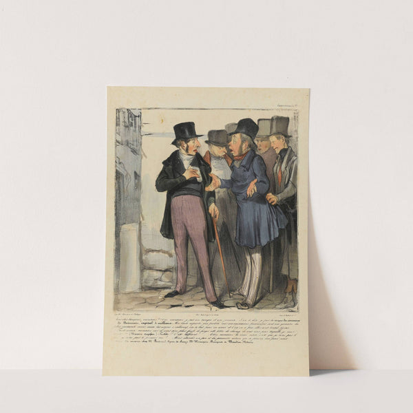 Vous êtes banquier monsieur – Oui, monsieur, je fais une banque et une fameuse (1836-1838) by Honoré Daumier
