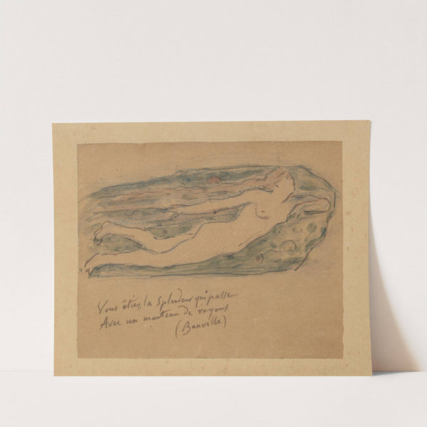 Vous étiez la splendeur qui passe avec un manteau de rayons by Henri Cros