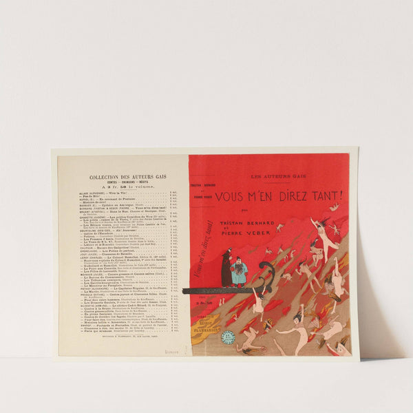 Vous m’en direz tant! – projet de couverture du livre de Tristan Bernard et Pierre Veber (1894) by Jean Veber